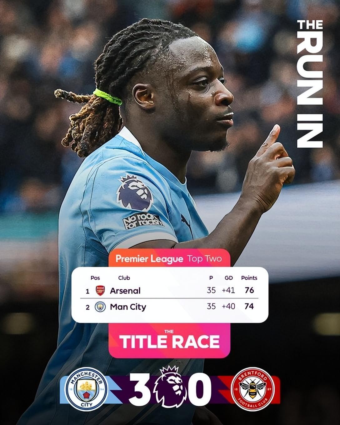 华体会体育-曼城3-0完胜继续追击阿森纳！争冠态势无比胶着，谁能捧起奖杯